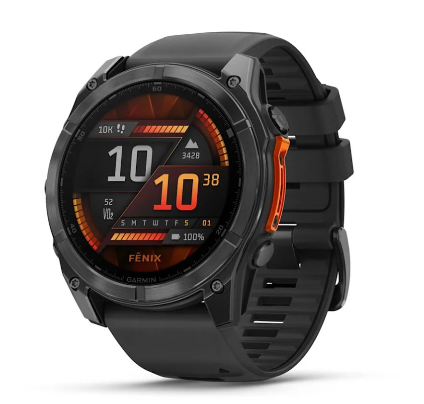 Garmin fenix 8 GPS Watch 51 mm  Slate Gray with Black Silicone Band