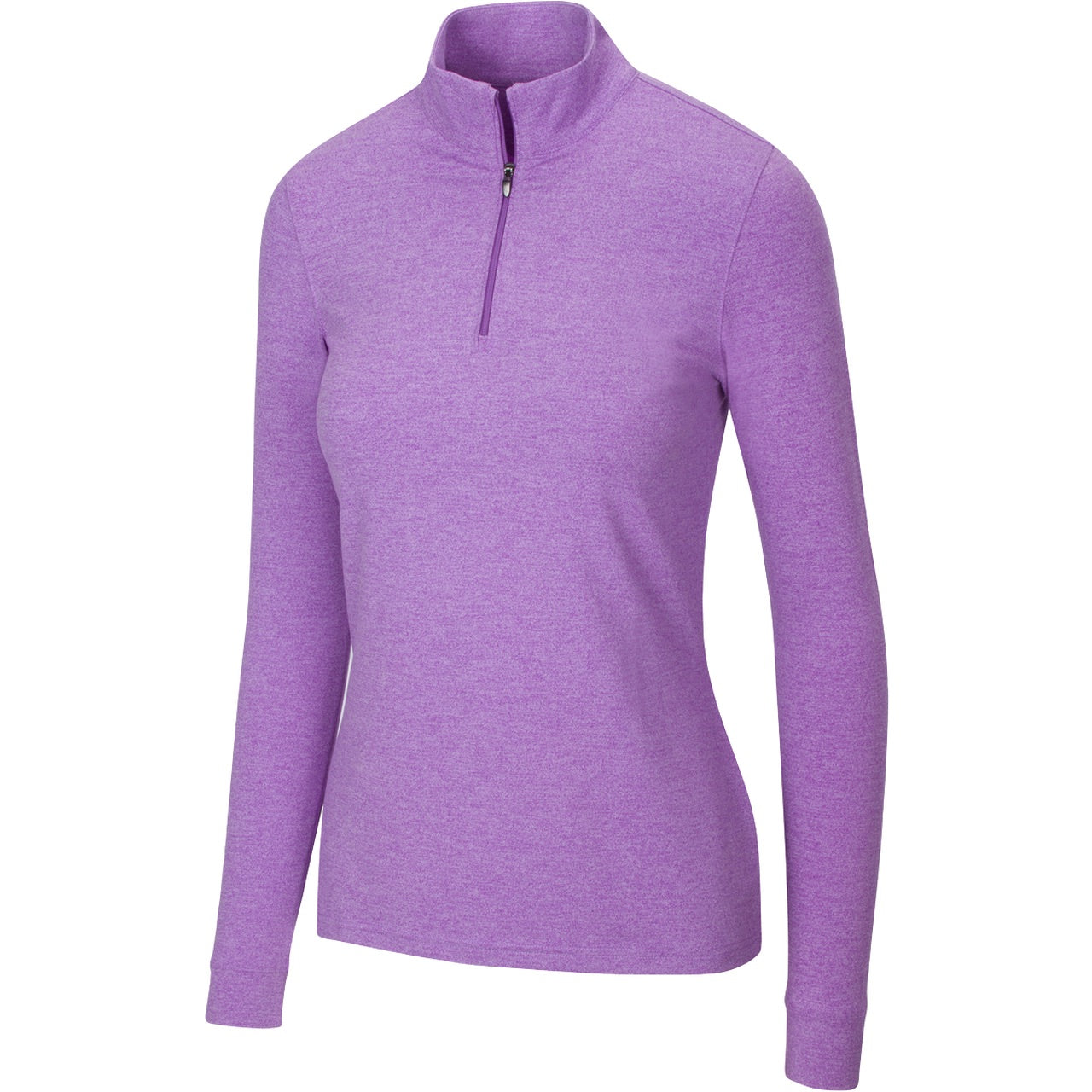 Greg Norman Women's Heathered Comfort Stretch 1/4 Zip Pullover 2021