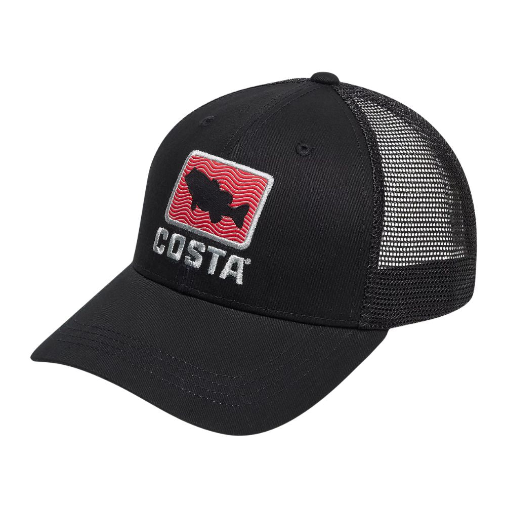 Costa Del Mar Men's Bass Waves Trucker Snapback Hat