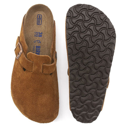 Birkenstock Boston Soft Footbed Suede Leather Sandal