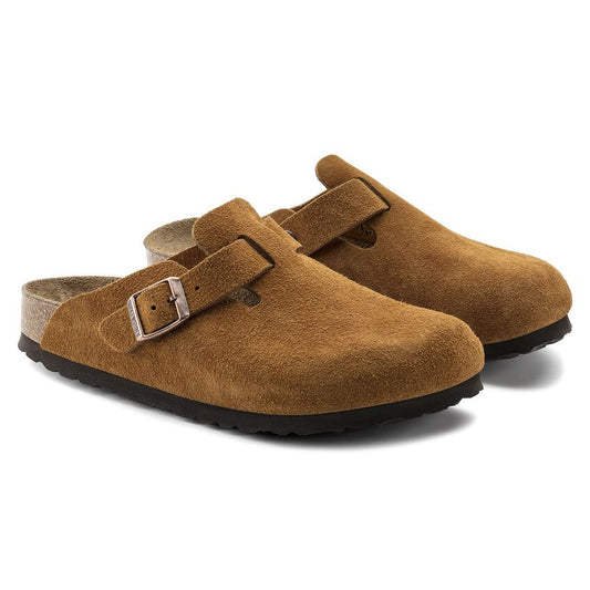 Birkenstock Boston Soft Footbed Suede Leather Sandal