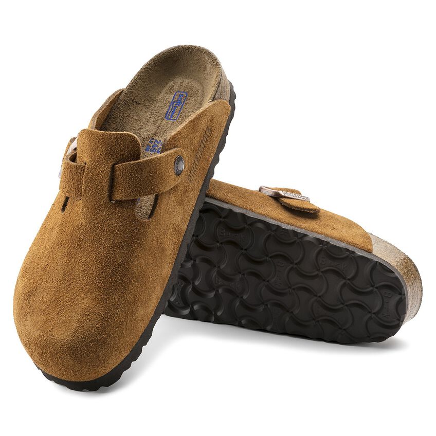 Birkenstock Boston Soft Footbed Suede Leather Sandal