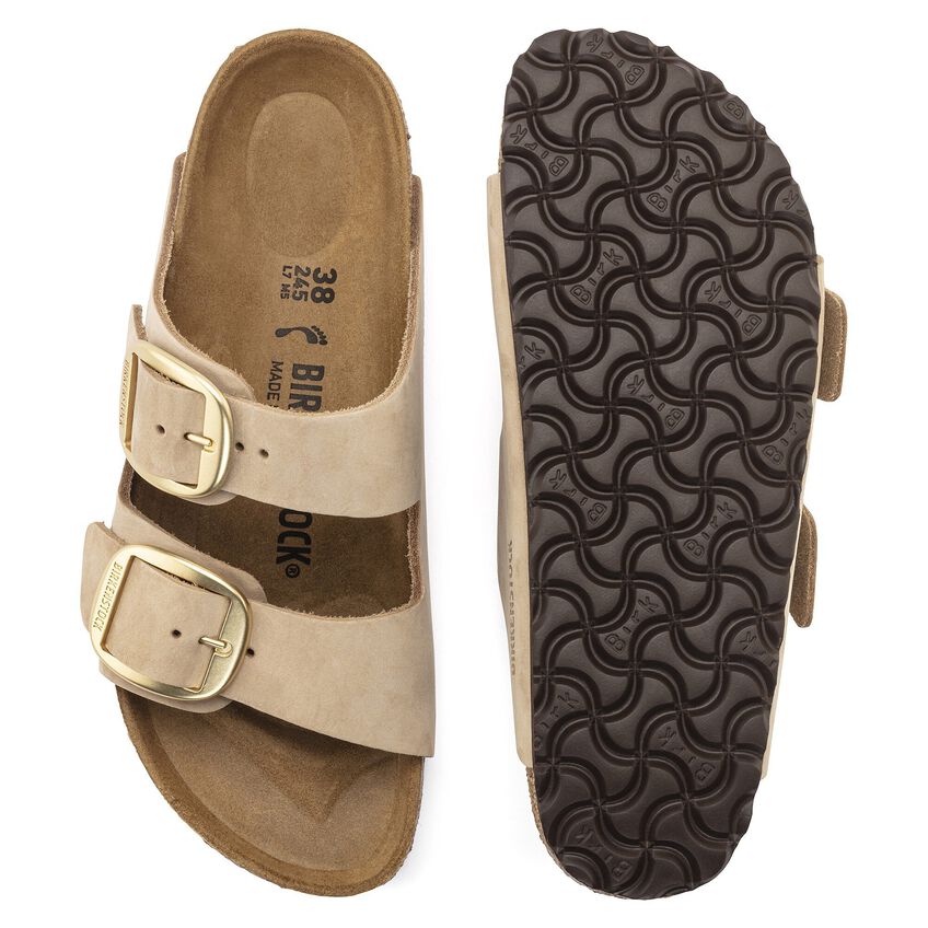 Birkenstock Arizona Big Buckle Nubuck Leather Sandal