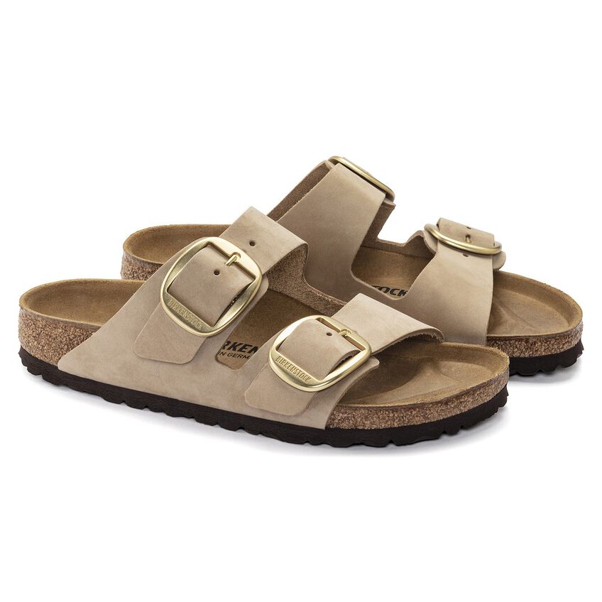 Birkenstock Arizona Big Buckle Nubuck Leather Sandal