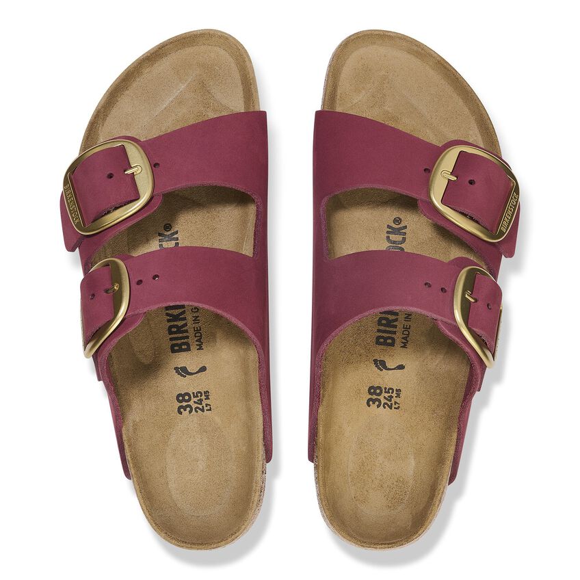 Birkenstock Arizona Big Buckle Nubuck Leather Sandal