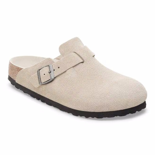 Birkenstock Boston Soft Footbed Suede Leather Clogs