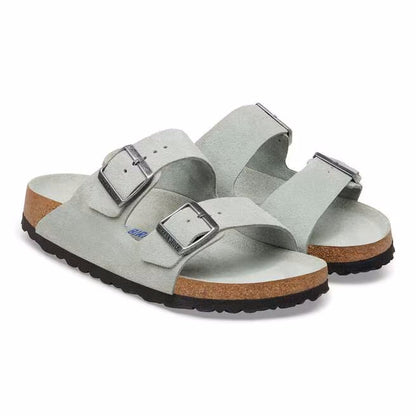 Birkenstock Arizona Soft Footbed Suede Leather Sandals