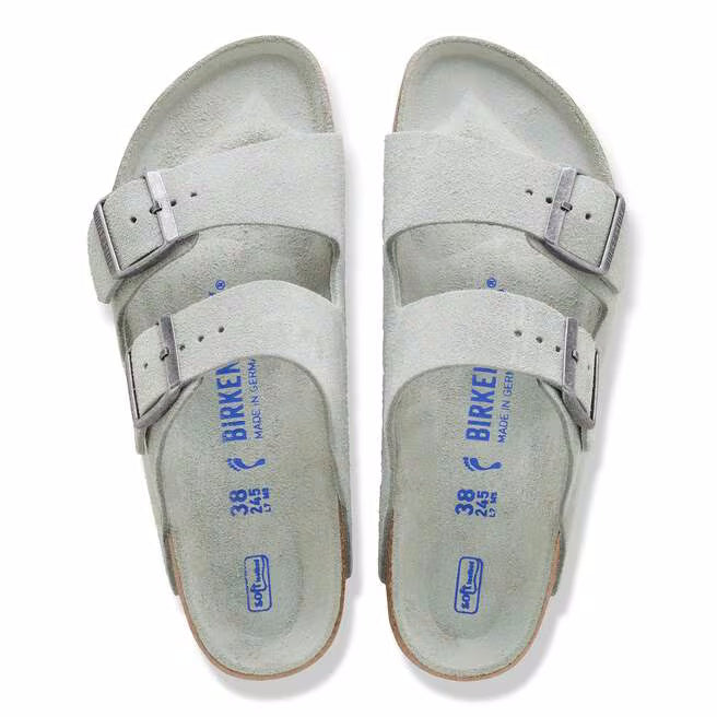 Birkenstock Arizona Soft Footbed Suede Leather Sandals