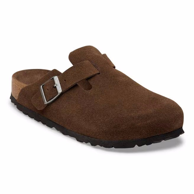 Birkenstock Boston Soft Footbed Suede Leather Clogs