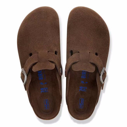 Birkenstock Boston Soft Footbed Suede Leather Clogs