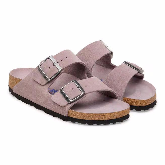 Birkenstock Arizona Soft Footbed Suede Leather Sandals