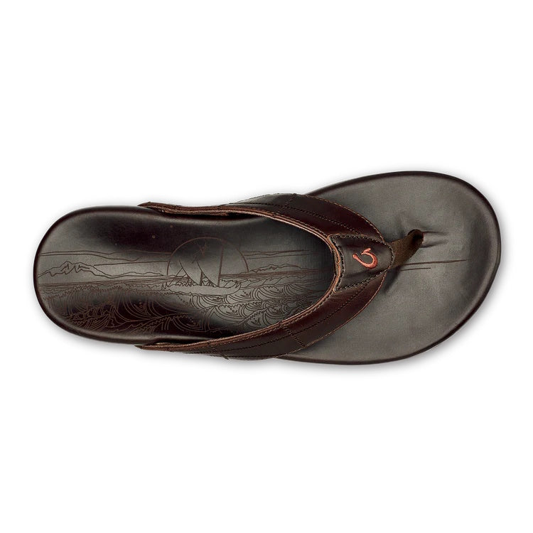 OLUKAI Hokule'a Kia Men's Leather Sandal