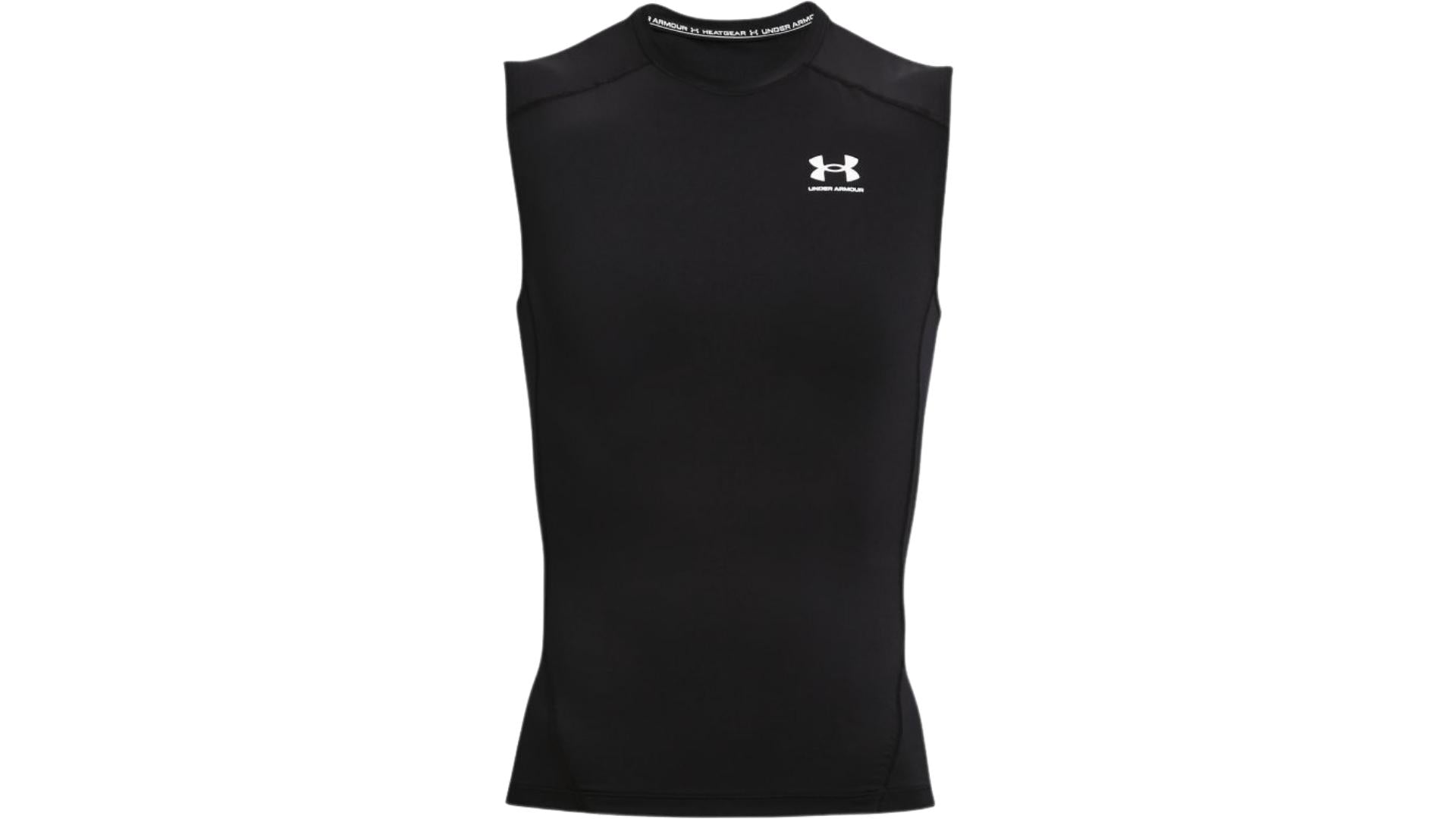  Under Armour Mens HeatGear Armour Compression Mock Sleeveless,  Red