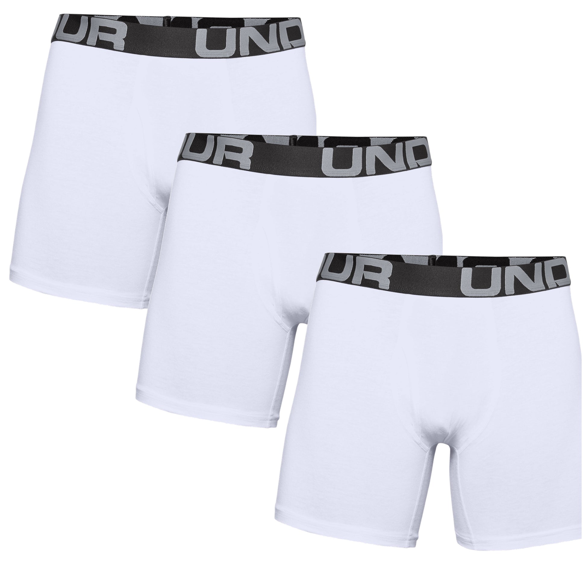 Under Armour Men's Charged Cotton 6" Boxer 3 Pack