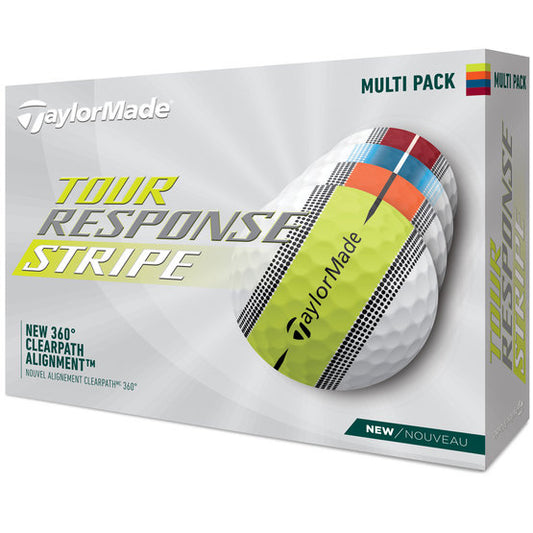 Taylormade Tour Response Stripe Multi-Pack Golf Balls (1 Dozen)