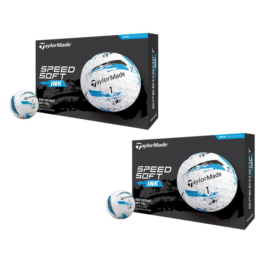 TaylorMade SpeedSoft Ink Blue Golf Balls (2 Dozen)
