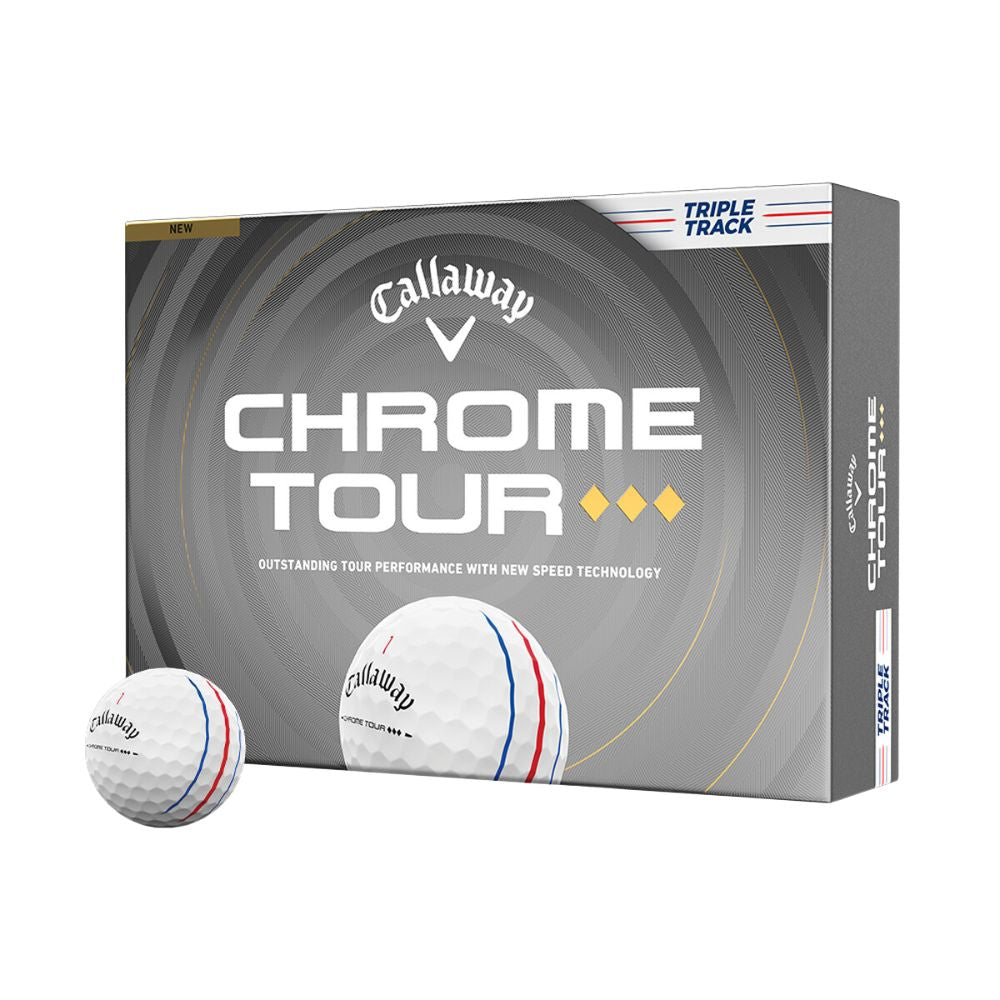 Callaway 2026 Chrome Tour Triple Diamond Triple Track Golf Balls - 1 Dozen