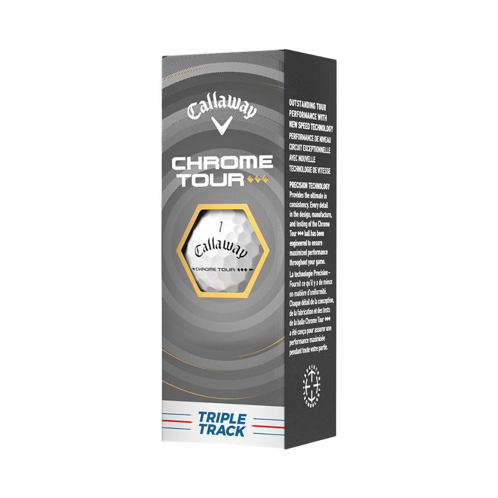 Callaway 2026 Chrome Tour Triple Diamond Triple Track Golf Balls - 1 Dozen