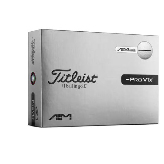 Titleist Pro V1x Left Dash AIM Performance Golf Balls - 1 Dozen