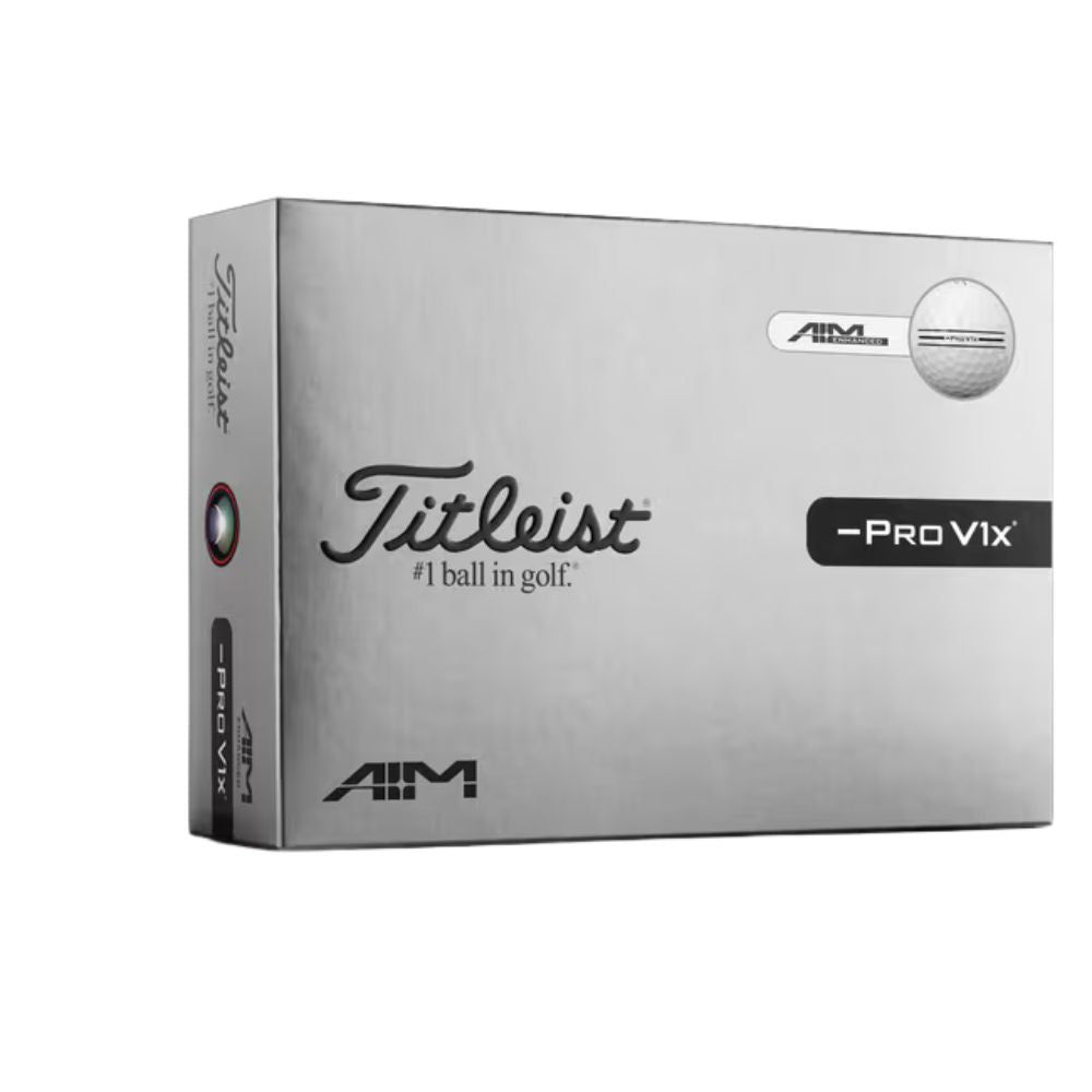Titleist Pro V1x Left Dash AIM Enhanced Golf Balls (1 Dozen)