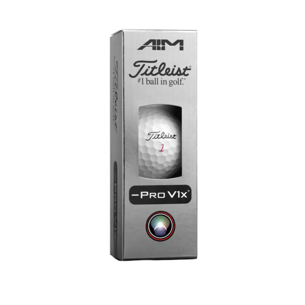Titleist Pro V1x Left Dash AIM Enhanced Golf Balls (1 Dozen)