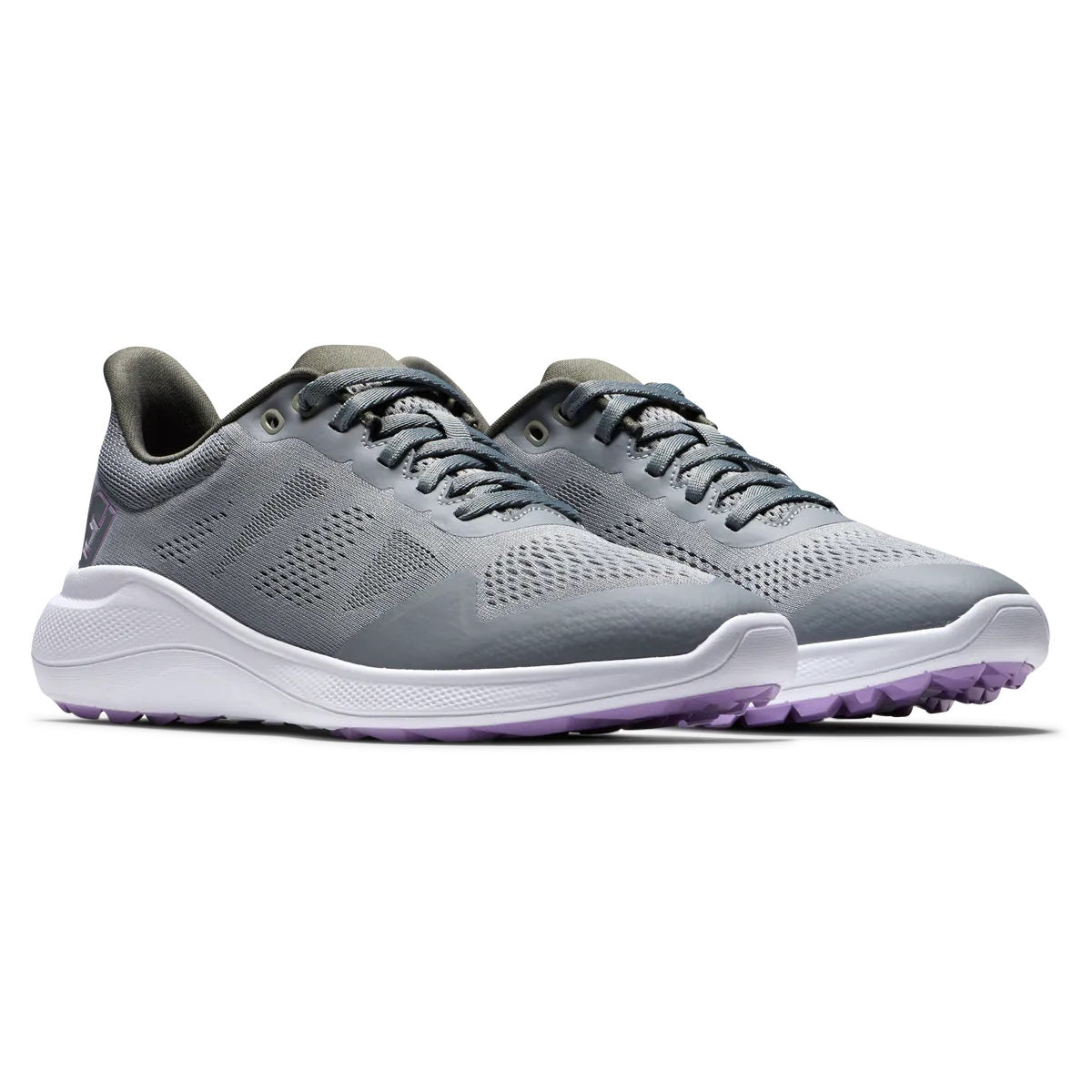 FootJoy Women's Flex Golf Shoes Grey/Purple 95766 (Previous Season Style)