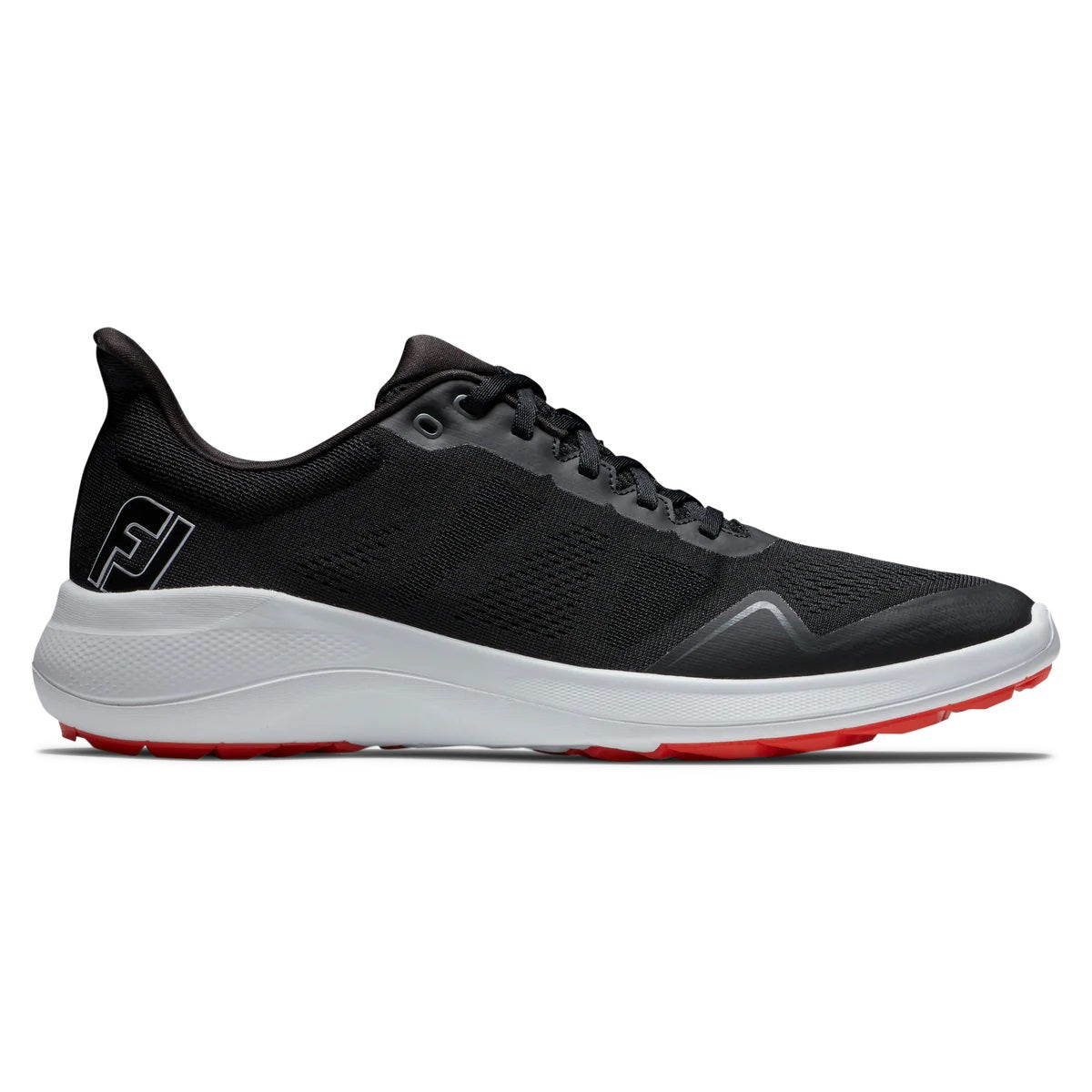 FootJoy Flex Golf Shoes Black/White/Red 56141 (Previous Season Style)