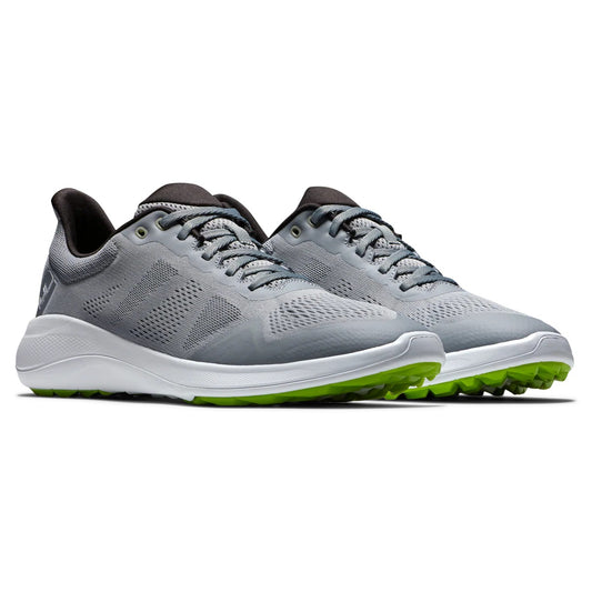 FootJoy Flex Golf Shoes Grey/Lime 56142 (Previous Season Style)