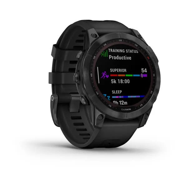 Garmin fenix 7 GPS Watch Solar Edition Slate Gray w/Black Band