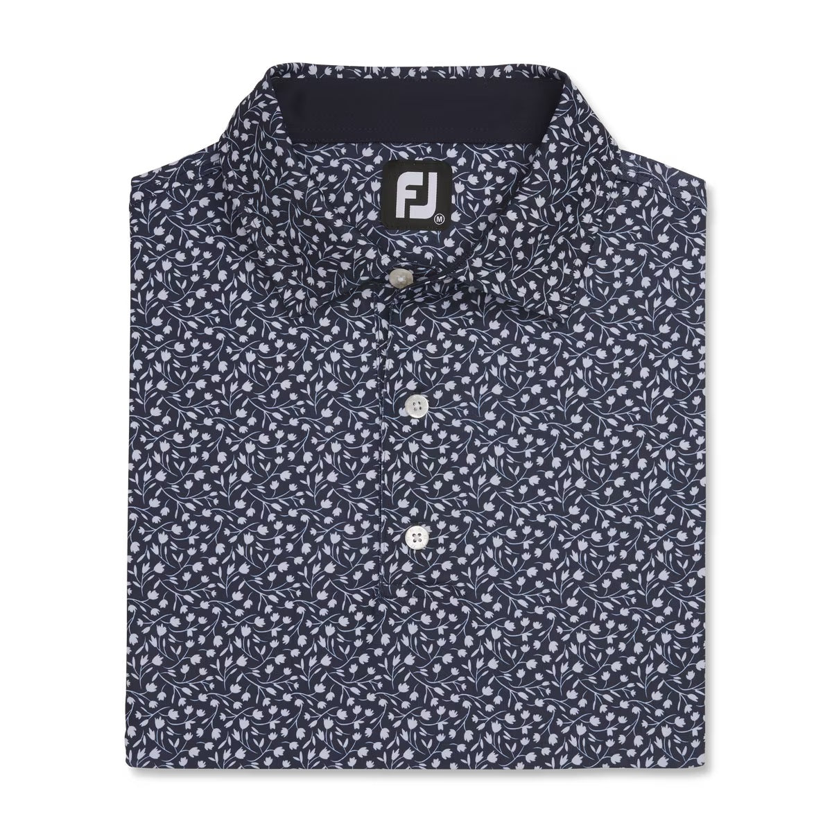 Footjoy Lisle Tossed Tulips Self Collar Polo 2023 – GolfDirectNow.com