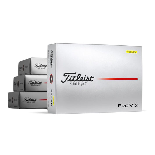 Titleist Pro V1x Golf Balls Yellow - Buy 3 Dozen, Get 1 Dozen Free