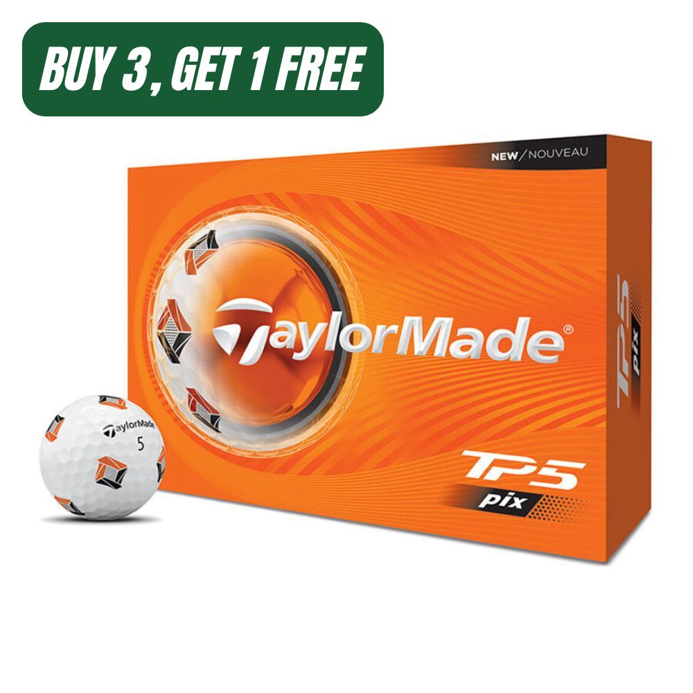 TaylorMade 2026 TP5 pix White Golf Balls Promo (4-Dozen)