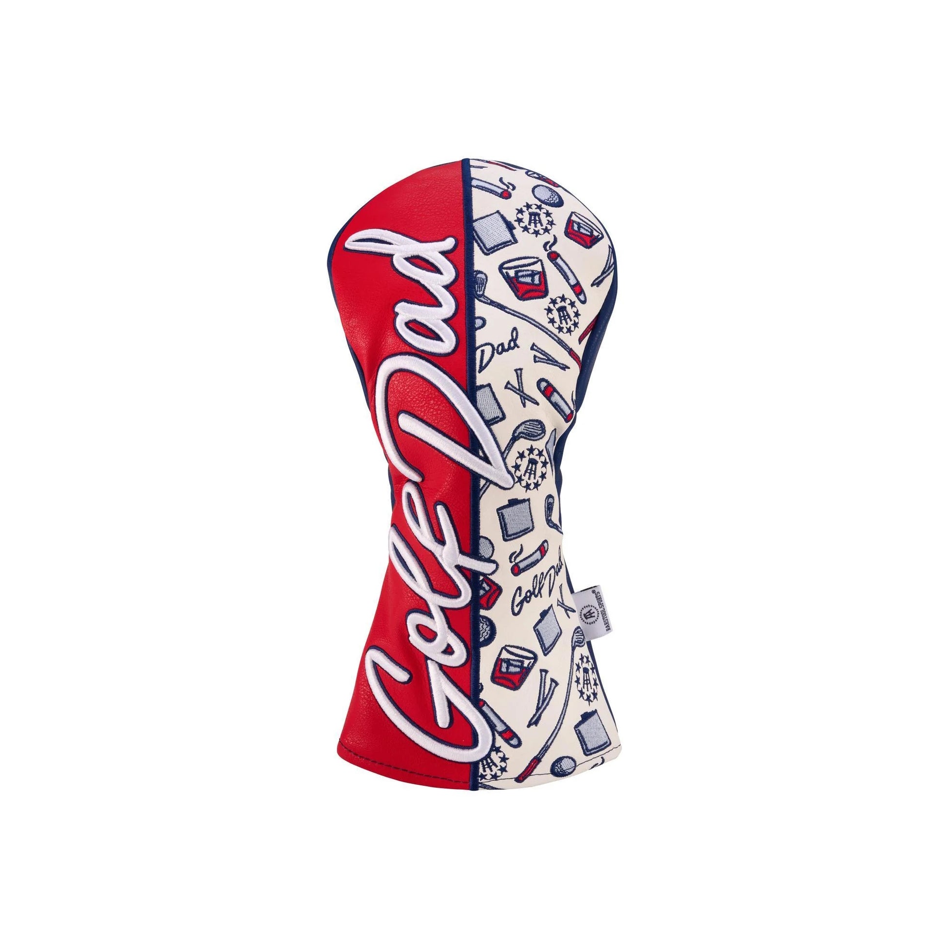 CMC Design Barstool Golf Dad Red Driver Headcover