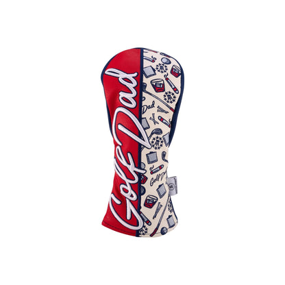 CMC Design Barstool Golf Dad Red Fairway Headcover