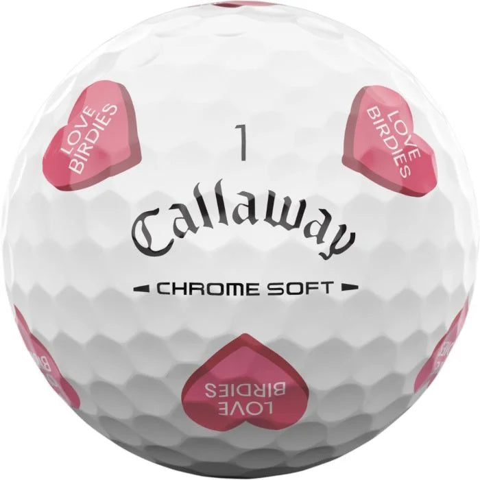 Callaway Chrome Soft Truvis Golf Hearts Golf Balls (1 Dozen) 2026