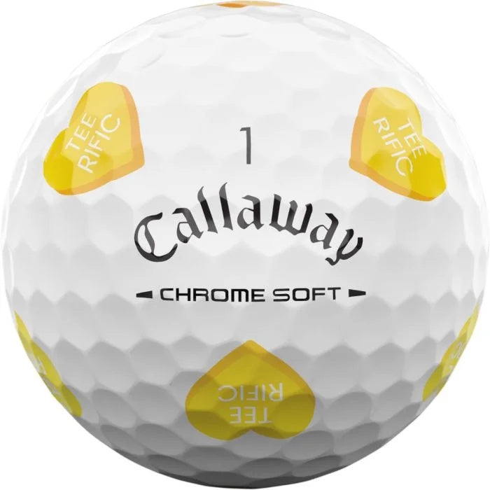 Callaway Chrome Soft Truvis Golf Hearts Golf Balls (1 Dozen) 2026