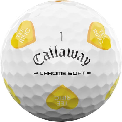 Callaway Chrome Soft Truvis Golf Hearts Golf Balls (1 Dozen) 2026