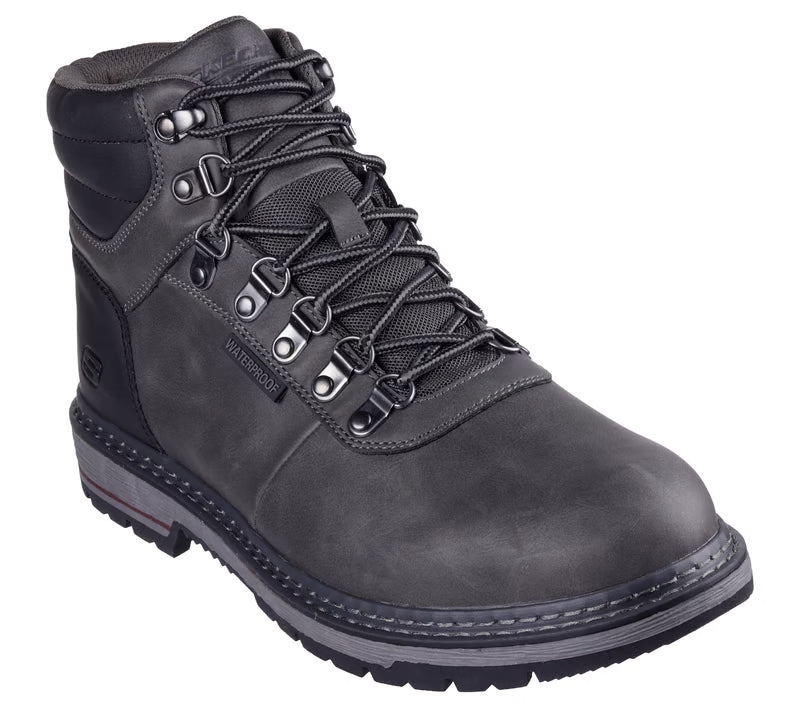Skechers Mens Waterproof Relaxed Fit Corado Jaxx Boots