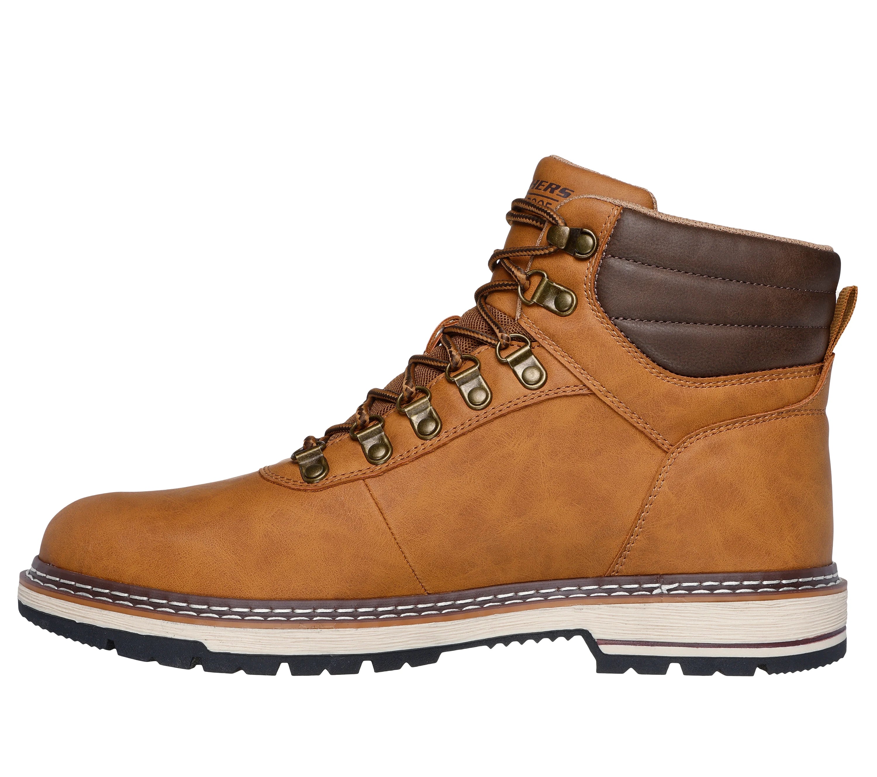 ココス Skechers Mens Waterproof Relaxed Fit Corado Jaxx Boots