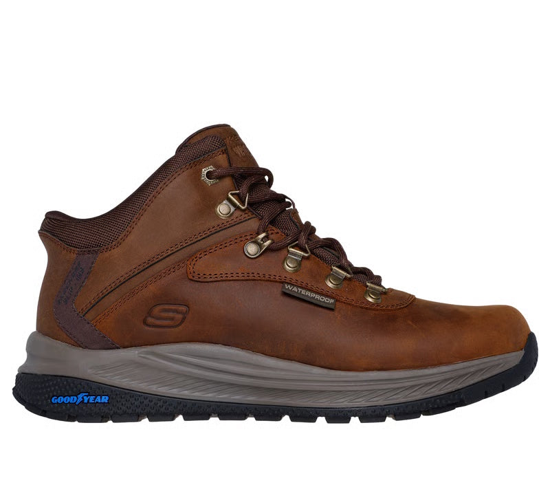 Skechers Men's Slip-ins Waterproof Relaxed Fit Meroe Pikeman Boots