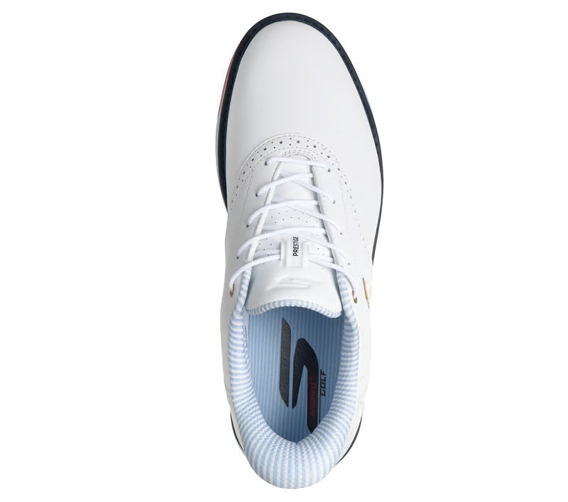 Skechers Men's GO GOLF Prestige Slip-Ins Golf Shoes - White/Navy/Red