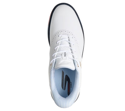 Skechers Men's GO GOLF Prestige Slip-Ins Golf Shoes - White/Navy/Red