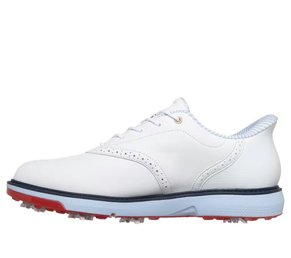 Skechers Men's GO GOLF Prestige Slip-Ins Golf Shoes - White/Navy/Red