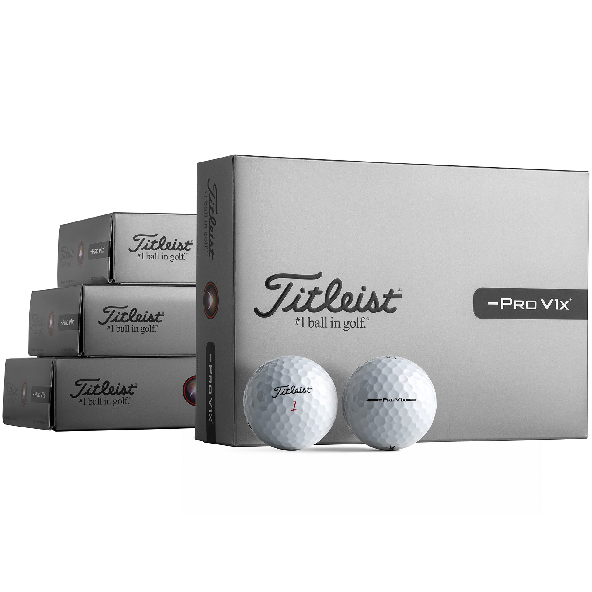 Titleist 2026 Pro V1x Left Dash Golf Balls White - Buy 3 Dozen, Get 1 Dozen Free