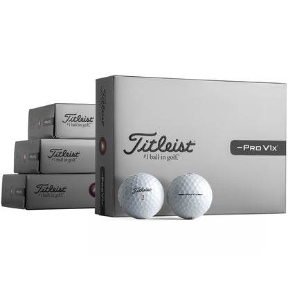 Titleist 2026 Pro V1x Left Dash Golf Balls White - Buy 3 Dozen, Get 1 Dozen Free