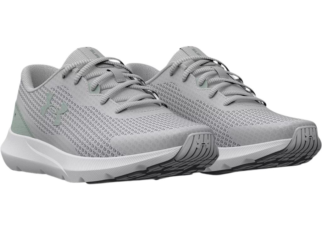 Under Armour Women's Surge 3 Running Shoes - Halo Gray/Opal Green (On-Sale)