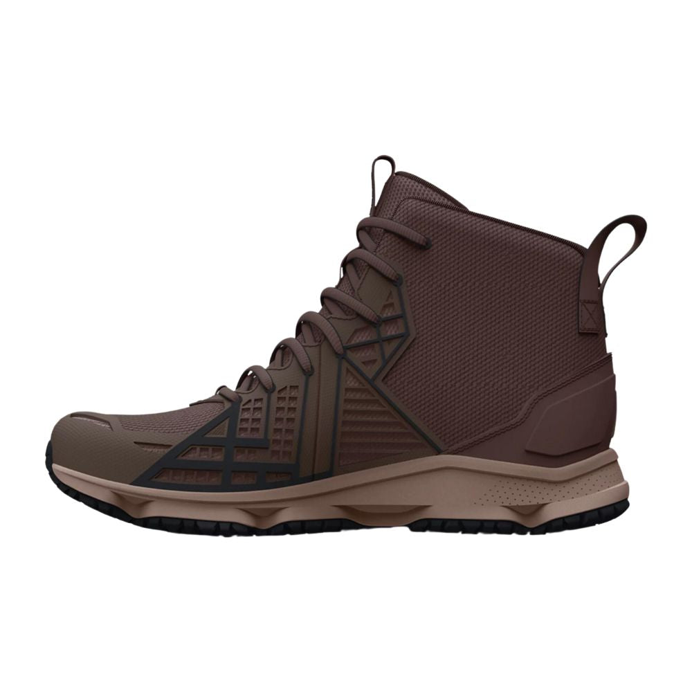 Under Armour Men's UA Micro G Strikefast Mid Tactical Shoes - Peppercorn/Brown Clay