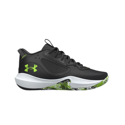 Under Armour Adult UA Lockdown 6 Basketball Shoes - Black/Gray/Lime