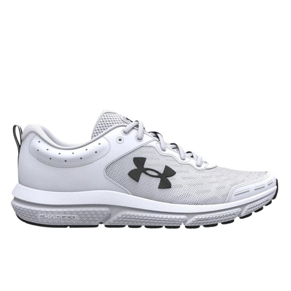 Under Armour Men's Charged Assert 10 Running Shoe - White/Black/Black ...