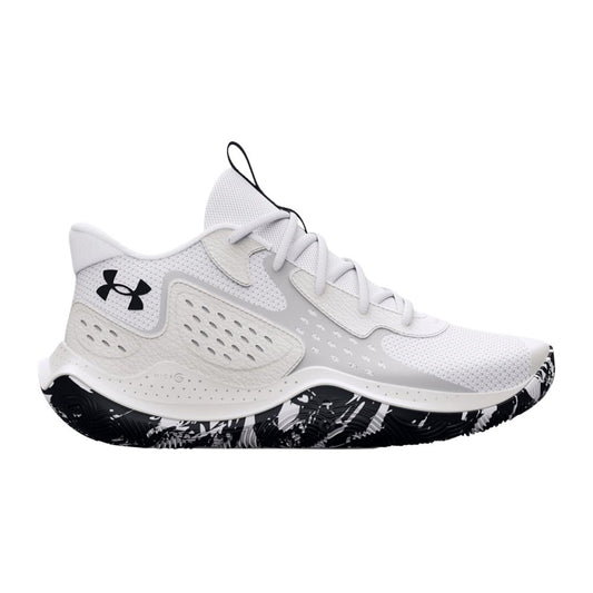 Under Armour Men's UA Jet '23 Basketball Shoes - White/Halo Gray/Black